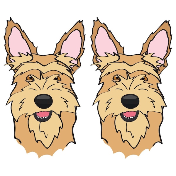 Berger Picard Dog Decal, Dog Lover Decor Vinyl Sticker
